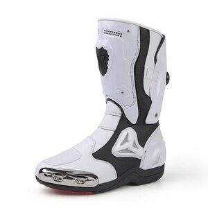 JG·WOLVES men's heavy-duty motorcycle riding boots.